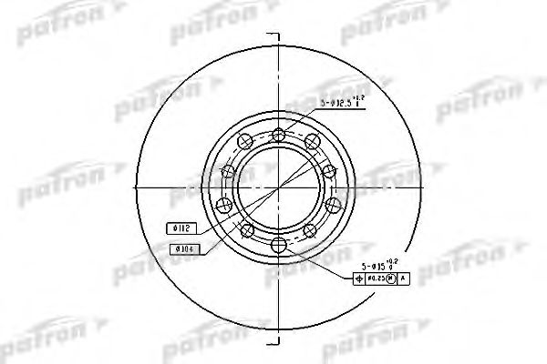 PATRON PBD1573 Тормозные диски PATRON 