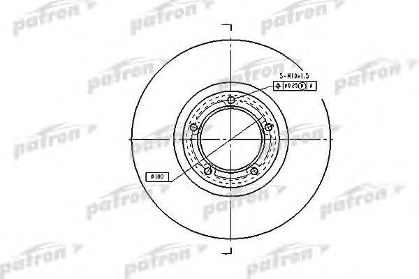 PATRON PBD1622 Тормозные диски для FORD