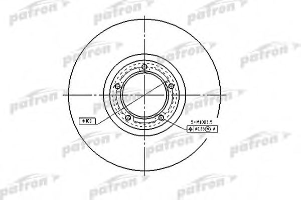 PATRON PBD1623 Тормозные диски PATRON для FORD