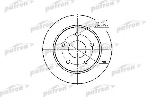 PATRON PBD1651 Тормозные диски для FORD