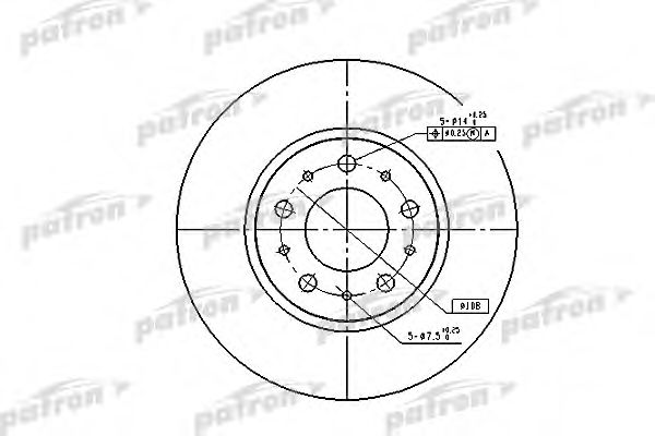 PATRON PBD1697 Тормозные диски для VOLVO 940 2 универсал (945)