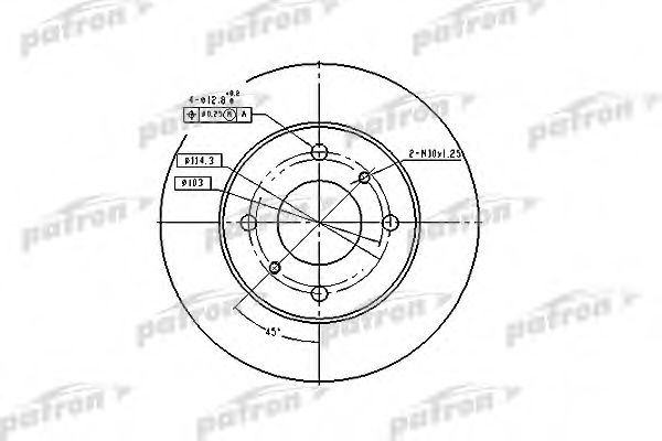 PATRON PBD2591 Тормозные диски для INFINITI G20