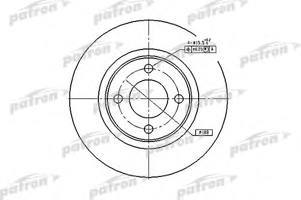 PATRON PBD2601 Тормозные диски для AUDI COUPE