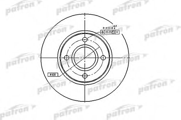 PATRON PBD2622 Тормозные диски для FORD