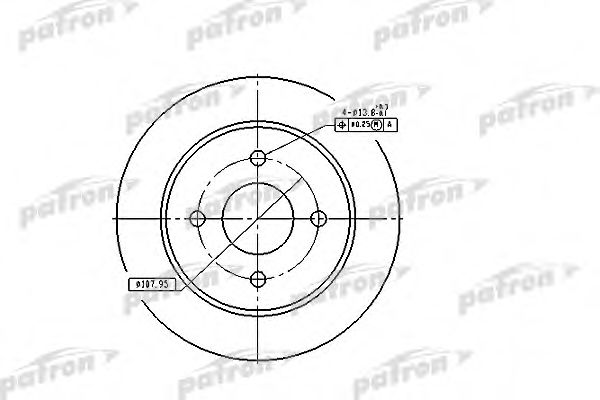 PATRON PBD2623 Тормозные диски для FORD SCORPIO