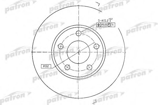 PATRON PBD2626 Тормозные диски для AUDI