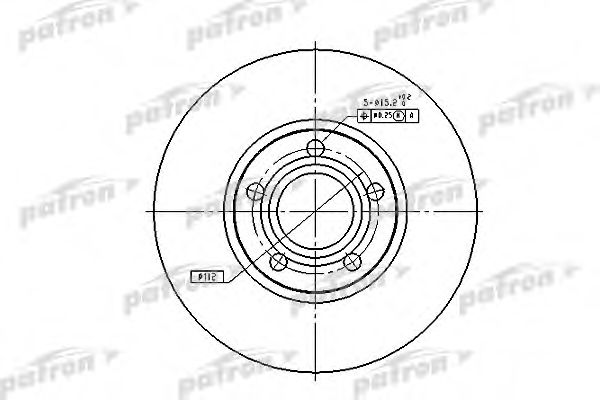 PATRON PBD2651 Тормозные диски для AUDI