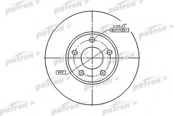 PATRON PBD2652 Тормозные диски для AUDI