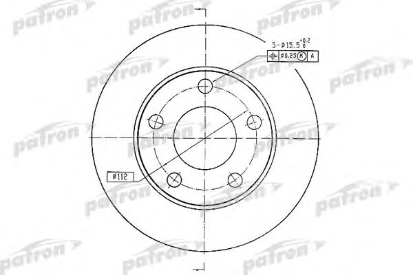 PATRON PBD2666 Тормозные диски для AUDI
