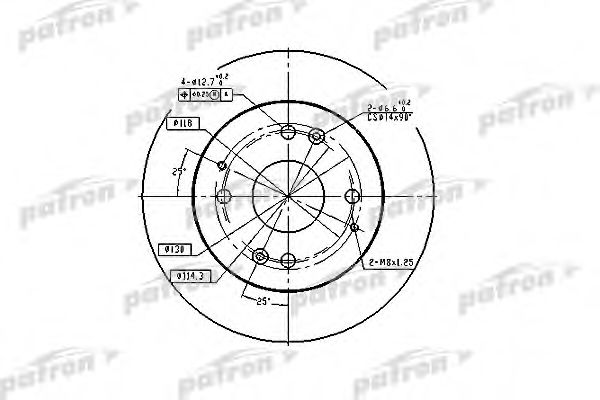 PATRON PBD2669 Тормозные диски PATRON для HONDA