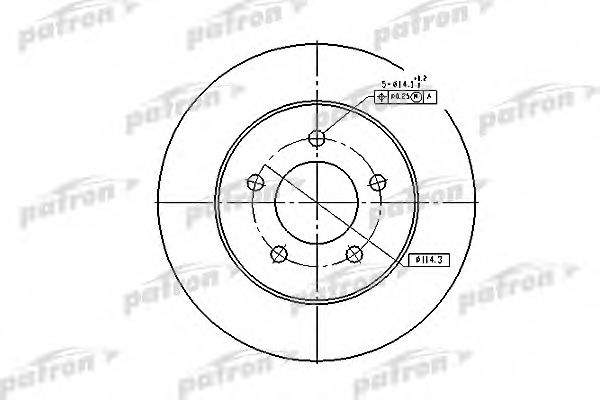PATRON PBD2678 Тормозные диски PATRON для CHRYSLER