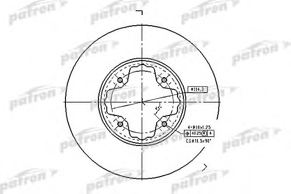 PATRON PBD2679 Тормозные диски PATRON для HONDA