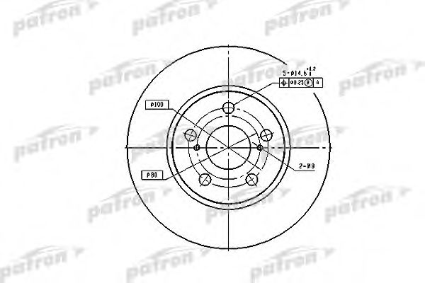 PATRON PBD2683 Тормозные диски для TOYOTA