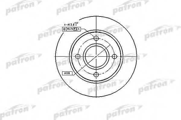 PATRON PBD2752 Тормозные диски PATRON для FORD