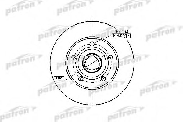 PATRON PBD2771 Тормозные диски для BMW 8