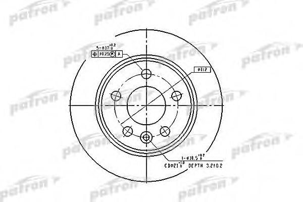 PATRON PBD2777 Тормозные диски PATRON для SEAT