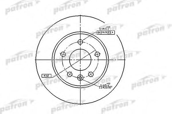 PATRON PBD2797 Тормозные диски PATRON 