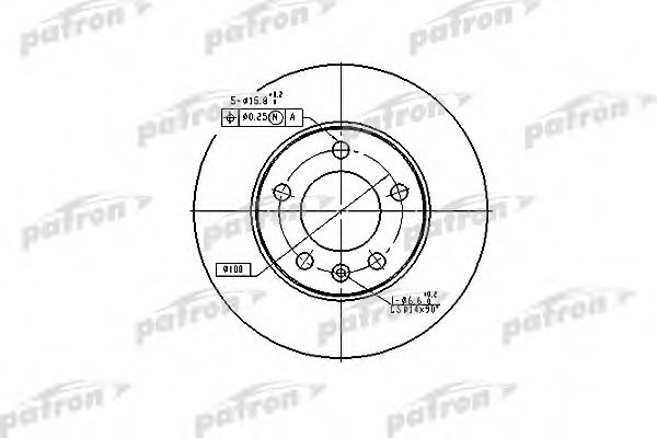 PATRON PBD2805 Тормозные диски для VOLKSWAGEN BEETLE