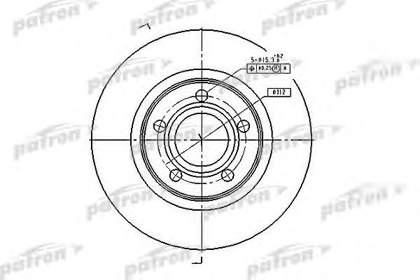 PATRON PBD2806 Тормозные диски для SEAT EXEO
