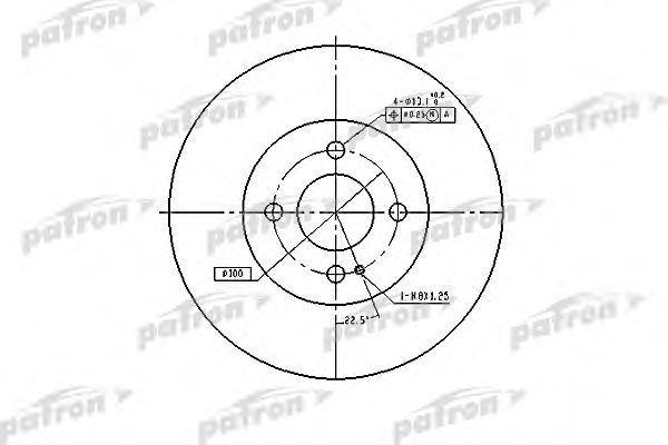 PATRON PBD3089 Тормозные диски для MAZDA