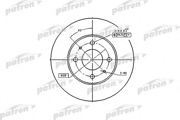PATRON PBD4018 Тормозные диски для NISSAN PULSAR