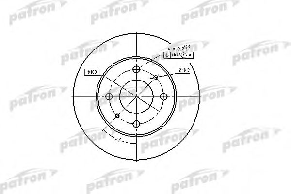 PATRON PBD4019 Тормозные диски для NISSAN SENTRA