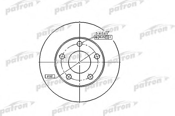 PATRON PBD4026 Тормозные диски для VOLKSWAGEN