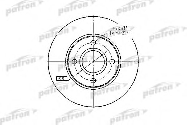 PATRON PBD4036 Тормозные диски для FORD FOCUS