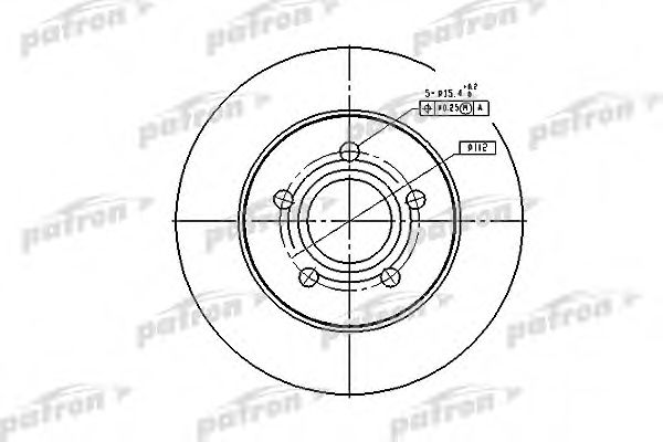 PATRON PBD4045 Тормозные диски PATRON для VOLKSWAGEN