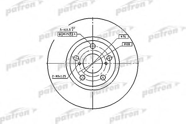 PATRON PBD4046 Тормозные диски PATRON для TOYOTA