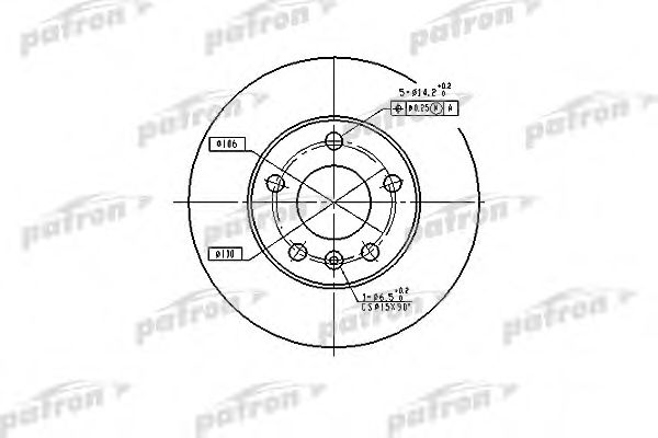 PATRON PBD4051 Тормозные диски для CHEVROLET ASTRA
