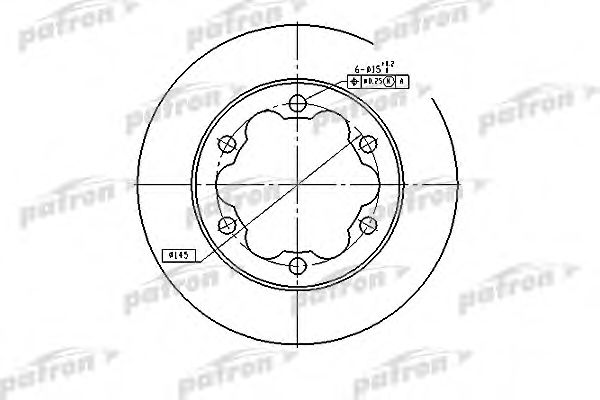 PATRON PBD4089 Тормозные диски для MERCEDES-BENZ SPRINTER