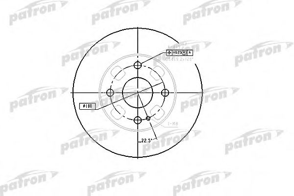 PATRON PBD4120 Тормозные диски для MAZDA 323