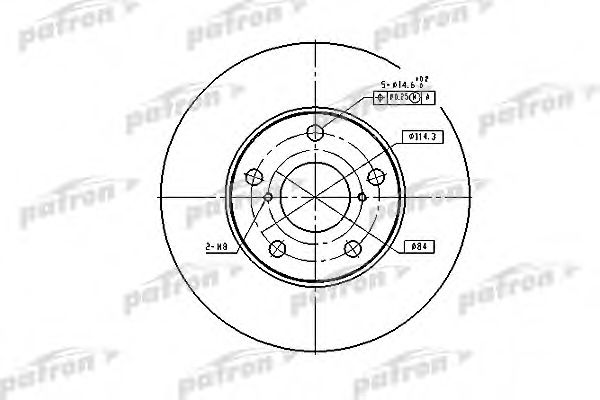PATRON PBD4161 Тормозные диски PATRON для TOYOTA