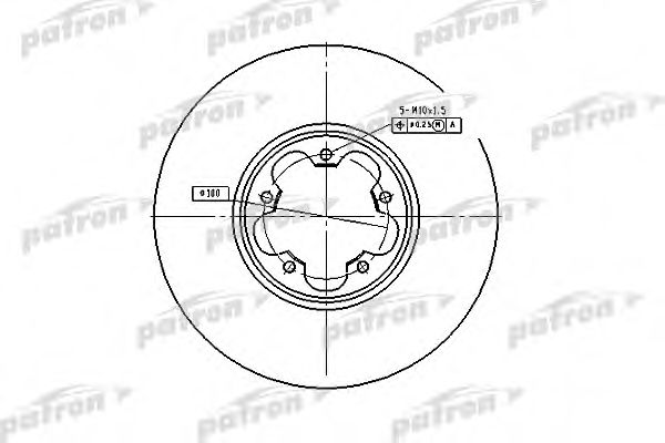 PATRON PBD4216 Тормозные диски PATRON для FORD
