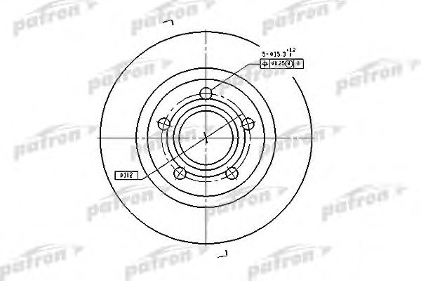 PATRON PBD4239 Тормозные диски для AUDI A8
