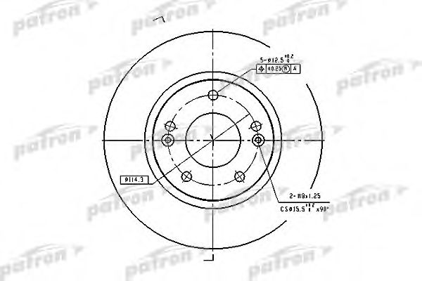 PATRON PBD4291 Тормозные диски для HYUNDAI TRAJET