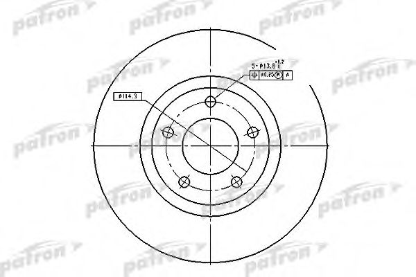 PATRON PBD4385 Тормозные диски для MAZDA 3