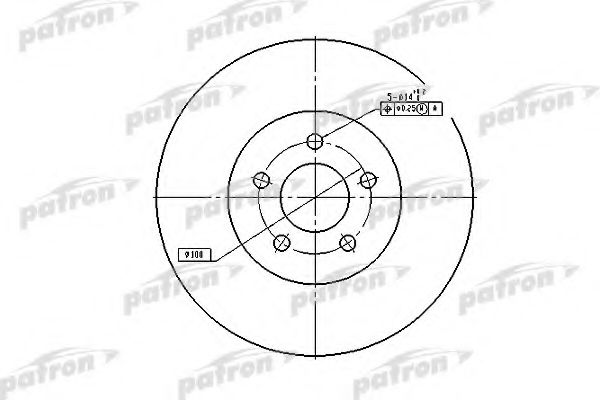 PATRON PBD5381 Тормозные диски PATRON для CHRYSLER