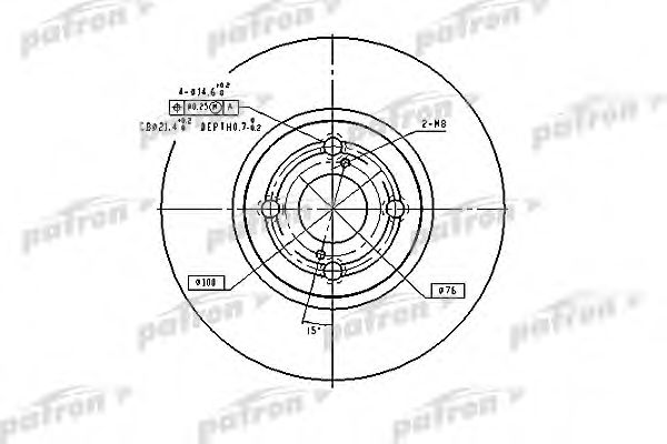 PATRON PBD9559 Тормозные диски для TOYOTA