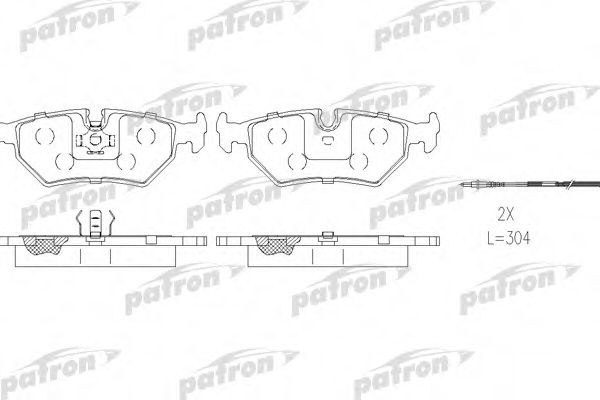 PATRON PBP1003 Тормозные колодки для FIAT ULYSSE