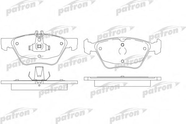 PATRON PBP1050 Тормозные колодки PATRON для MERCEDES-BENZ SLK