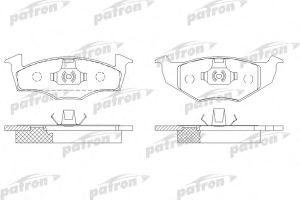 PATRON PBP1101 Тормозные колодки для SEAT AROSA