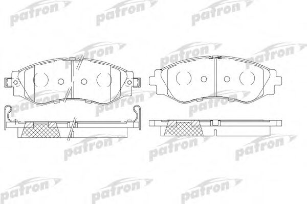 PATRON PBP1116 Тормозные колодки для DAEWOO LANOS