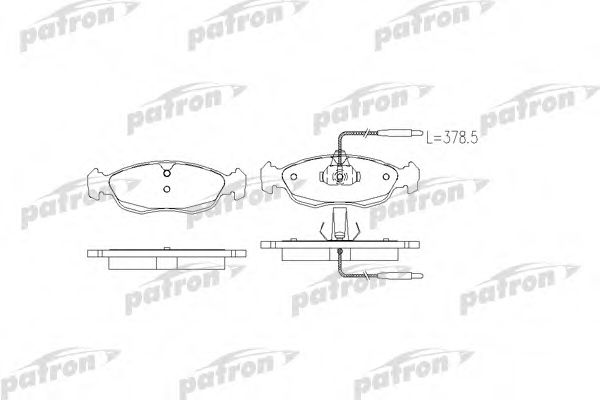 PATRON PBP1168 Тормозные колодки PATRON для PEUGEOT 106