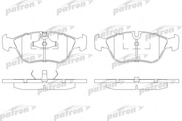 PATRON PBP1285 Тормозные колодки для VOLVO S70