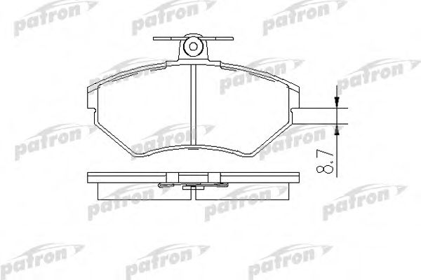 PATRON PBP1289 Тормозные колодки для SEAT