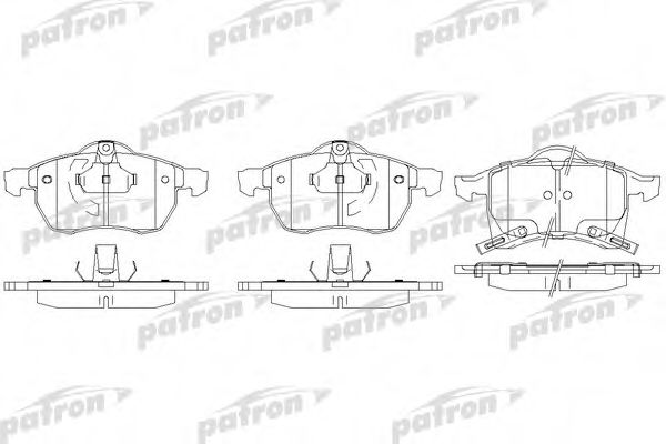 PATRON PBP1295 Тормозные колодки для OPEL ASTRA G кабрио (F67)