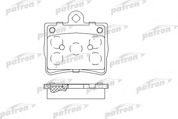 PATRON PBP1310 Тормозные колодки PATRON для MERCEDES-BENZ