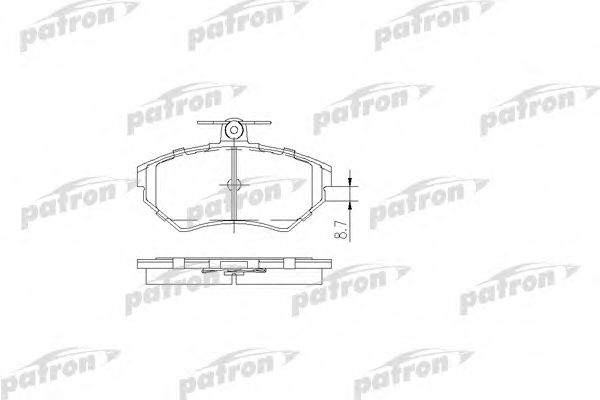PATRON PBP1312 Тормозные колодки для SEAT AROSA